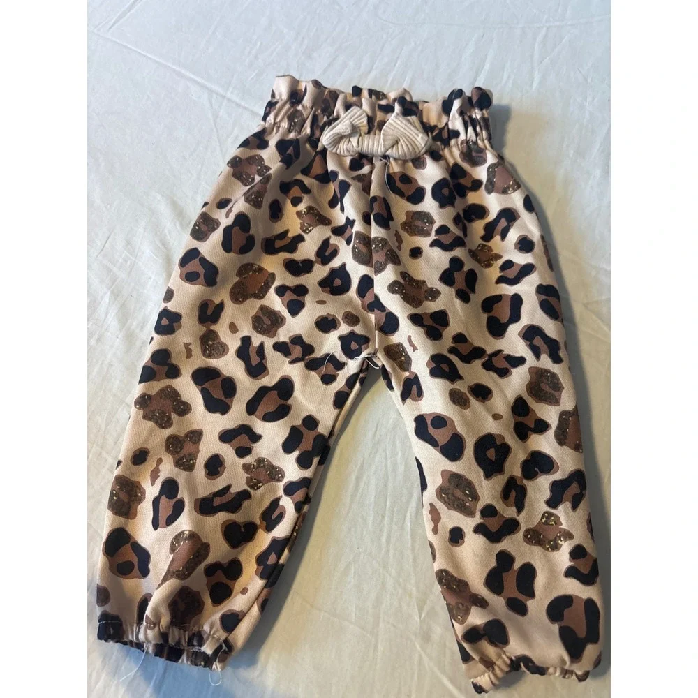 Mixed Brand Leggings Joggers Girls 6-24M Multicolor Floral Leopard Rainbow - Picture 6 of 11